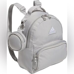 Adidas Grey Mini Backpack small gym travel